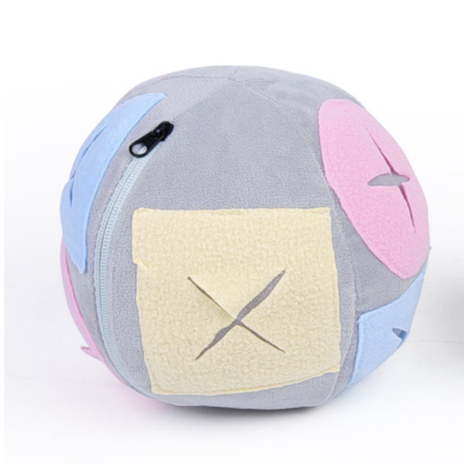 Balle à friandises pour chien grise