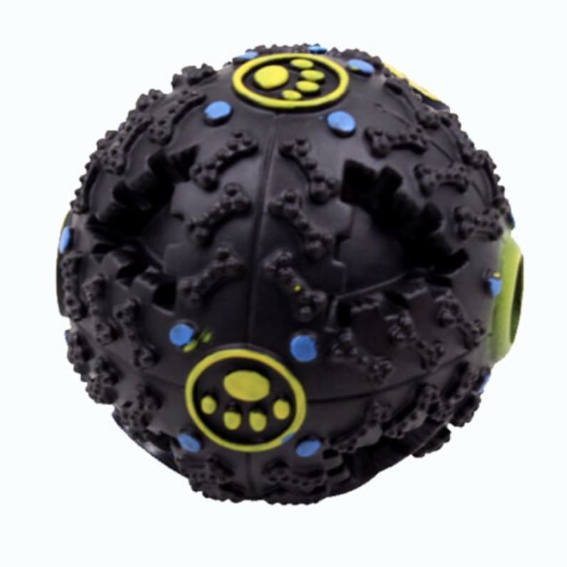 Balle pour friandises pour chien noire