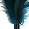 Bâton à plumes avec ventouse bleu