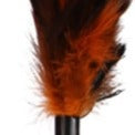 Bâton à plumes avec ventouse orange