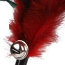 Bâton à plumes avec ventouse rouge