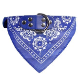 Collier bandana bleu