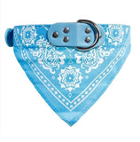 Collier bandana bleu clair