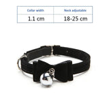Collier nœud papillon pour chat noir