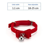 Collier nœud papillon pour chat rouge
