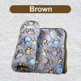 Couverture douce photo marron foncé