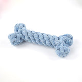 Os en corde à mâcher pour chien bleu