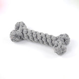 Os en corde à mâcher pour chien gris