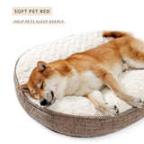 Panier doux en velour pour chien taille M