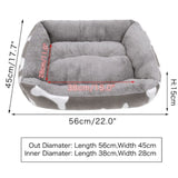 Panier pour chat et chien gris