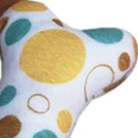 Peluche Os pour chien bulles jaunes