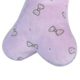 Peluche Os pour chien noeuds rose