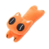 Peluche en forme d'animal pour chat orange