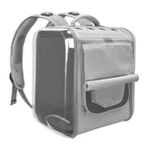 Sac à dos de transport pour chat gris
