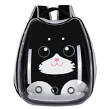 Sac de transport transparent pour chat noir