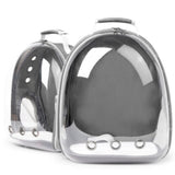 Sac portable respirant pour chat gris