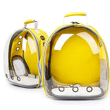 Sac portable respirant pour chat jaune