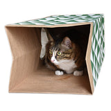 tunnel pour chat en papier Kraft