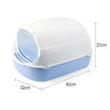 Litière pour chat bleu