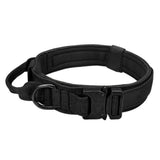 Collier tactique pour chien noir