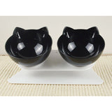 Gamelles têtes de chat noires