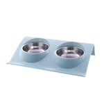 Gamelles à gouttière bleu