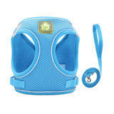 Harnais en nylon pour chien bleu