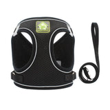 Harnais en nylon pour chien noir