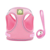 Harnais en nylon pour chien rose