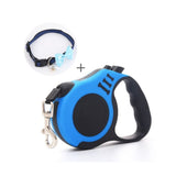 Laisse rétractable pour chien bleu