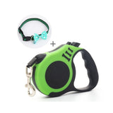Laisse rétractable pour chien vert