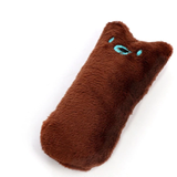 Peluche Minou pour chat marron