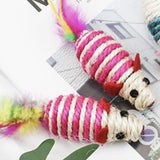 Petite souris pour chat rose