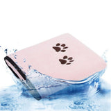 serviette de bain pour chien rose